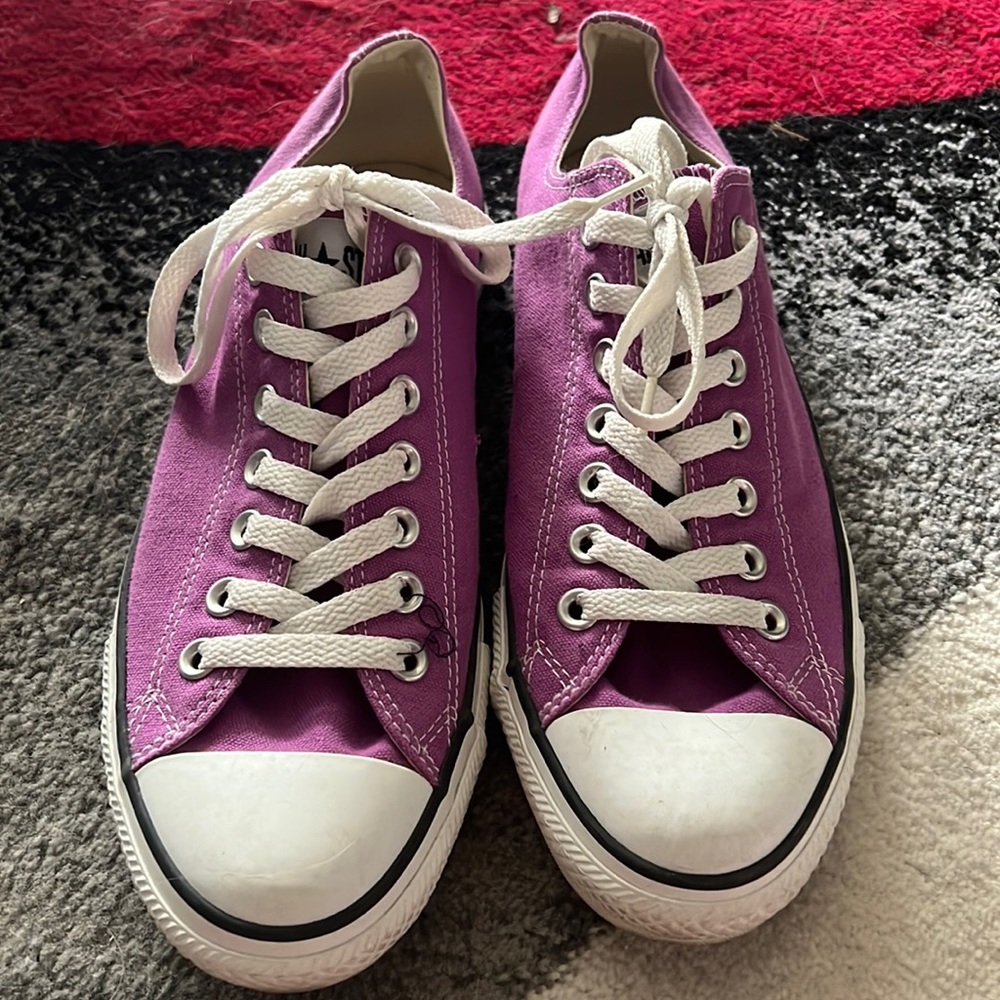 Purple Converse All Star Shoes